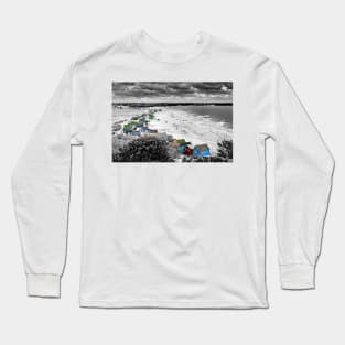 Hengistbury Head Beach Huts Bournemouth Dorset Long Sleeve T-Shirt